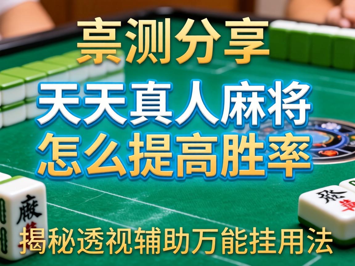 天天真人麻将怎么提高胜率